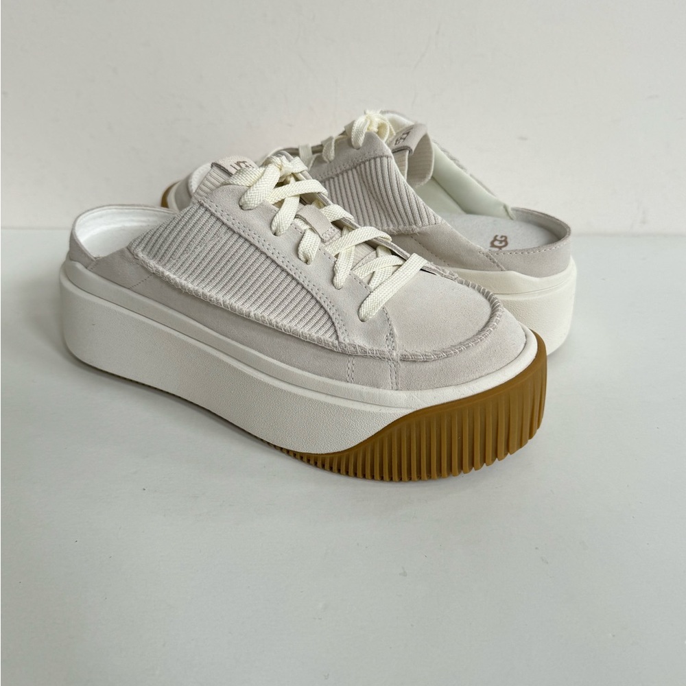 UGG EZ-DUZZIT MULE WHITE PLATFORM SNEAKER SHOES US 12 / EU 43 / UK 10